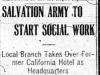 "Salvation Army To Start Social Work"