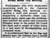 "Unearthed A Skull: Workmen at Cameron Mills Came Across Bones This Morning"