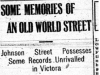 "Some Memories Of An Old World Street"